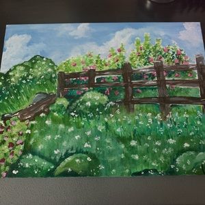 Hand made landscape painting 🌸🌼🌱
